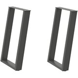  Noge za blagovaonski stol U-oblik 2 kom antracit 60 x (72-73) cm čelik | shoptok.hr