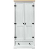  Ormari s ladicama Bijelo 76 x 50 x 170 cm Čvrsto borovo drvo - Bijelo | shoptok.hr