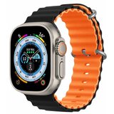 DEVIA Narukvica Silikonska Sport6 za Apple Watch 44/45/46/49mm crno-narandzasta | Eponuda.com