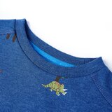  Dječja topla majica tamnoplava prošarana 104 | shoptok.hr