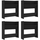  Zidni ormarići za cipele 4 kom crni 60 x 18 x 60 cm drveni | shoptok.hr