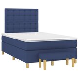 vidaXL Krevet s oprugama i madracem plavi 120 x 190 cm od tkanine | shoptok.hr