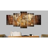  Slika na akrilnom staklu - Acrylic prints – Bronze map I 100x50 | shoptok.hr