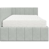  Kutni krevetni okvir s madracem 2 kom. Svjetlosiva 90 x 190 cm | Shoptok.si