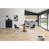 Livetastic JEDILNA MIZA, v celoti masivno akacija črna, barve akacije | Shoptok.si