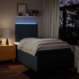  Krevet s oprugama i madracem plavi 120 x 200 cm od tkanine | shoptok.hr