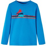 vidaXL Dječja majica dugih rukava kobaltnoplava 116 | shoptok.hr