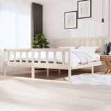  Posteljni okvir iz trdnega lesa 200x200 cm, (20646846) | Shoptok.si