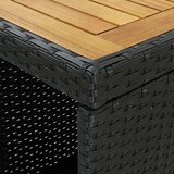  Barska miza s stojalom za shranjevanje črna 120x60x110 cm, (20713867) | Shoptok.si