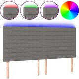  Uzglavlje tamnosivo 160x5x118/128 cm od tkanine | shoptok.hr