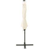  Vrtni senčnik z LED lučkami peščen 300 cm, (20729289) | Shoptok.si