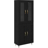  Highboard 2 kom. Crni hrast 69,5 x 34 x 180 cm | shoptok.hr