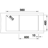 Blanco ZIA XL 6 S Silgranit granitna sudopera, antracit | shoptok.hr