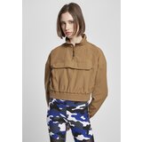 Urban Classics Women's Crinkle Nylon Pull Over Midground Cropped Jacket | shoptok.hr