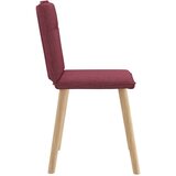  Jedilni stoli 6 kosov vinsko rdeče blago, (21822443) | Shoptok.si