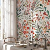  Foto tapeta - Leaves of Red Berries 150x105 | shoptok.hr