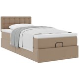  Otomanski krevet s madracem cappuccina 90x190cm umjetna koža | shoptok.hr