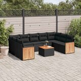  9-dijelni set vrtnih sofa od poliratana s jastucima | shoptok.hr