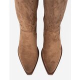 SEASTAR Brown openwork knee-high boots | shoptok.hr
