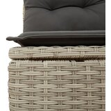  9-dijelni set vrtnih sofa od poliratana s jastucima svjetlosivi | shoptok.hr