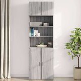 vidaXL Stenska omarica siva sonoma 70x42,5x40 cm inženirski les | Shoptok.si