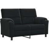 Set sofe 2 pcs Crna Baršun - Crna 1-Sjedalo + 2-Sjedalo (120 cm) | shoptok.hr