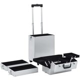 vidaXL Kolica za šminku aluminijska srebrna | shoptok.hr