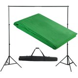  Pozadinski sustav s potporom 300 x 300 cm zeleni | Eponuda.com