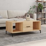 vidaXL Klubska mizica sonoma hrast 102x50x40 cm inženirski les Cene