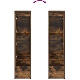vidaXL Visoka ploča dimljeni hrast 29,5x34x119,5 cm izrađeno drvo | shoptok.hr