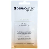 L´Biotica DermoMask Night Active lifting in učvrstitvena maska z 24-karatnim zlatom 12 ml