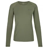 Kilpi Women's technical t-shirt with long sleeves LINA-W KHAKI