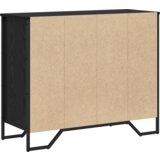  Komoda Crni hrast 91x35.5x74.5 cm Inženjersko drvo | shoptok.hr