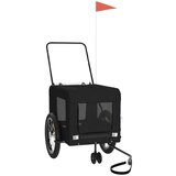 vidaXL prikolica za bicikl za ljubimce crna od tkanine i željeza | shoptok.hr