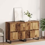 vidaXL Komode 2 pcs Staro drvo 120 x 35 x 70 cm Konstruirano drvo | shoptok.hr