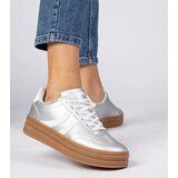 Gemre Silver women's platform sneakers Melly | shoptok.hr