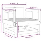  Vrtne stolice 2 kom boja meda masivna borovina | shoptok.hr