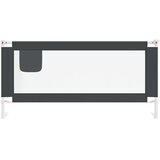  Sigurnosna ograda za dječji krevet tamnosiva 190x25 cm tkanina | shoptok.hr