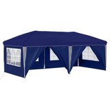 vidaXL Zložljivi šotor za zabave 575 x 288 x 245 cm Modra, (5000211092) | Shoptok.si