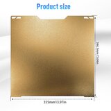 Aldor Build Plate 355 × 346,5 mm – Double-Sided PEI kompatibilna sa Bambu Lab H2D i H2S | Eponuda.com