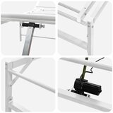  Električni podesivi okvir kreveta Bijela 90 x 213 cm Čelik - Bijela 183 x 213 cm | shoptok.hr