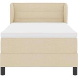 vidaXL Boxspring krevet s madracem Krema 80 x 200 cm tkanina | shoptok.hr