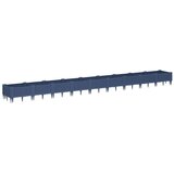  Vrtna sadilica s klinovima plava siva 362,5x42,5x28,5 cm PP | Eponuda.ba