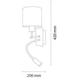 Brilagi LED fleksibilna lampa BOBO 1xE27/25W/230V + LED/3W m. hrom/bela/životinjice | Eponuda.com