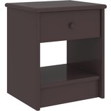 vidaXL Nočna omarica temno rjava 35x30x40 cm trdna borovina Cene