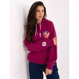 Sublevel Sweatshirt-D10600BK02784A-fuchsia | Shoptok.si