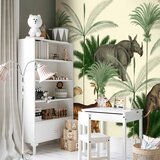  Foto tapeta - Jungle Land With Animals in the Style of Old Engravings 150x105 Premium | shoptok.hr