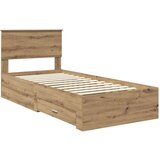  Konstrukcija postelje Umetni hrast 90 x 200 cm Konstruiran les, (5000103306) | Shoptok.si