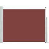 vidaXL Uvlačiva bočna tenda za terasu 140 x 500 cm smeđa u