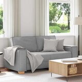vidaXL Dvosjed Sofa Oblačno Siva 140 cm Tkanina | shoptok.hr